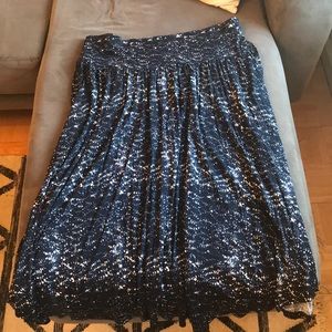 Loft high waist midi skirt